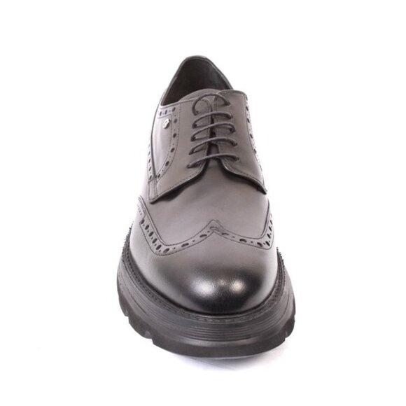 ROBERTO SERPENTINI 7311 Black Leather Lace-Up Classic Shoes main image 7